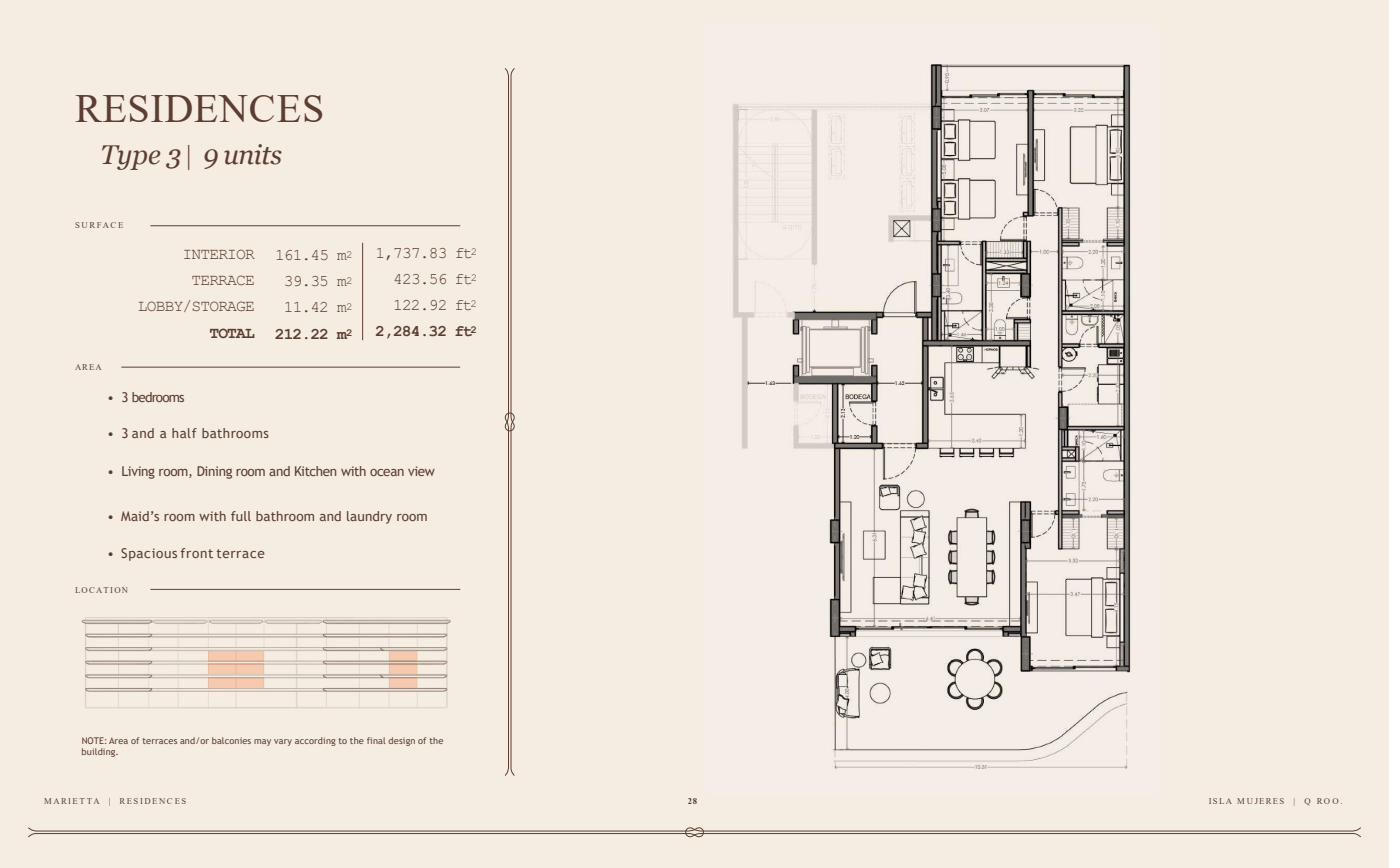 Residences Type 3 floor plan