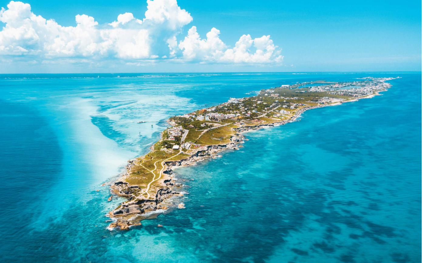 Isla Mujeres vista aérea